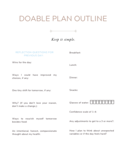 Daily Doable Plan- Laura Guilmain